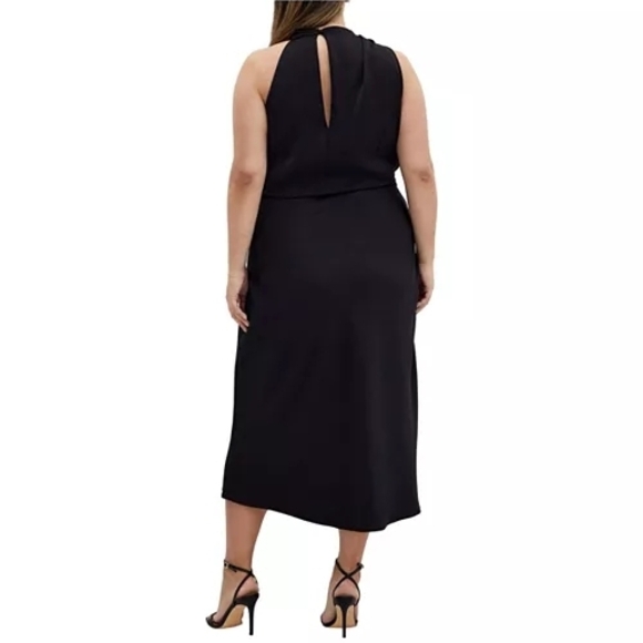 CITY CHIC Women's Limelight Halter DressElegant Black Sleeveless Dress:BRAND NEW - Picture 2 of 3